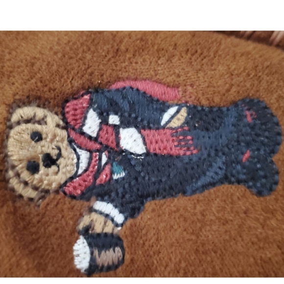 Woman's Slippers POLO RALPH LAUREN Dezi BEAR Moccasin Slipper Size 7 (NWOT?) - Picture 11 of 12